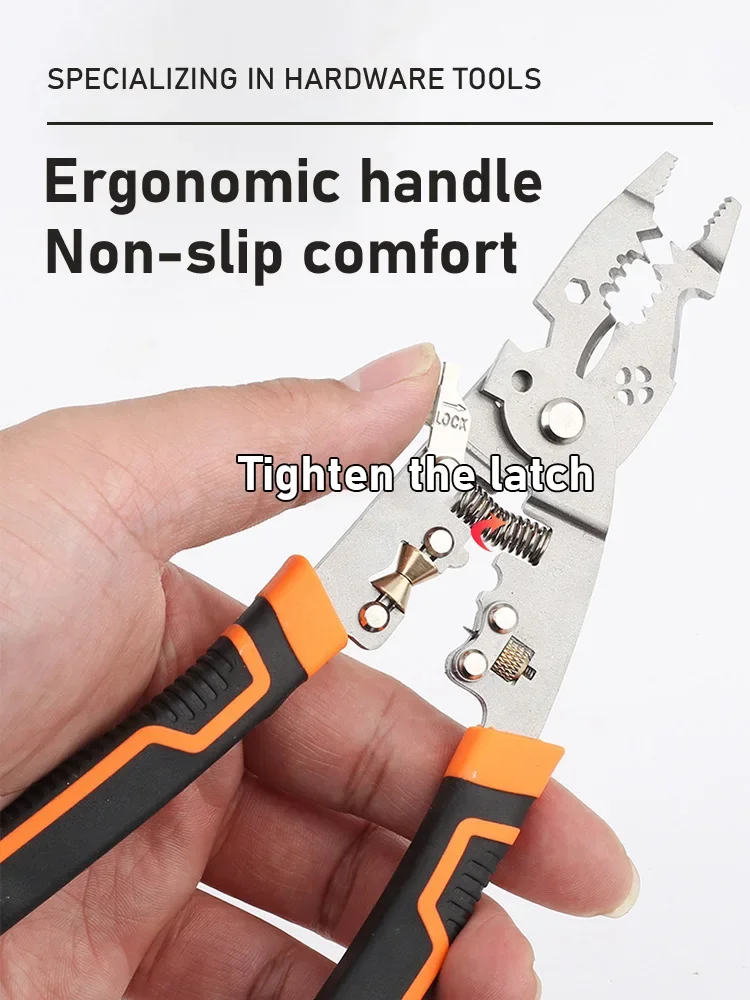 Multifunctional Wire Stripper Pliers Cable Cutter Adjustable Automatic Electrical Wire Stripper Stripping Terminal Hand Tool