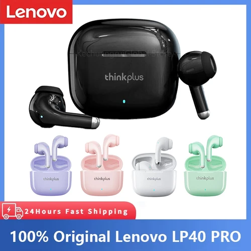 Original Lenovo LP40 Pro auriculares TWS auriculares inalámbricos Bluetooth Control táctil auriculares deportivos auriculares estéreo para Android Ios