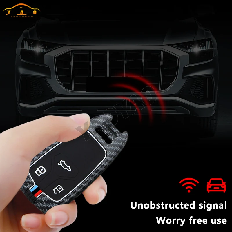 

Zinc Alloy Car Remote Key Case Cover For Audi A4 B9 A5 A6 8S 8W Q5 Q7 4M S4 S5 S7 TT TTS TFSI RS Accessories