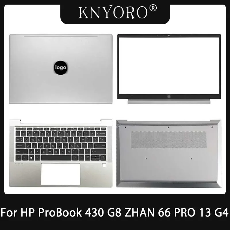 

NEW Laptop Cover for HP ProBook 430 G8 Zhan66 13 G4 LCD Back Cover Front Bezel Upper Palmrest Bottom Case Silver 52X8PLCTP00