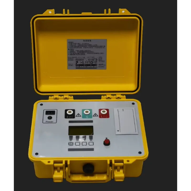 Portable Digital 10KV Electrical Insulation Resistance Tester with LCD Display 220V Power 1-Year Warranty Auto Testing Machines