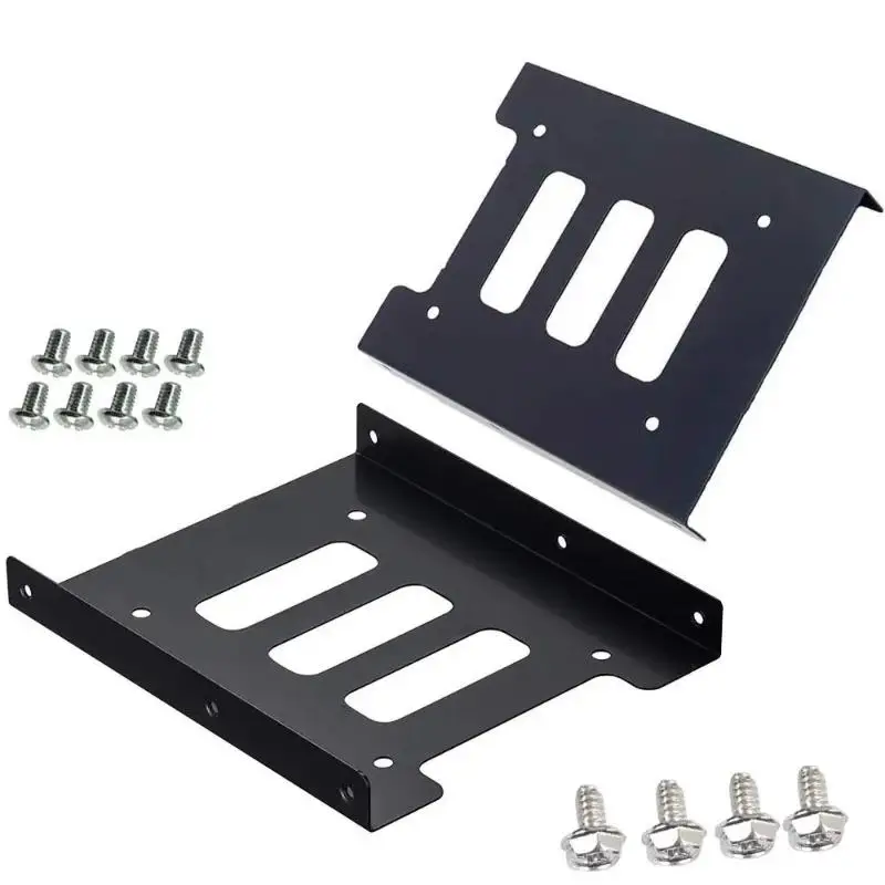 2.5 Inch To 3.5 Inch Mounting Bracket: Metal Hard Drive Adapter SSD HDD Holder Accessories