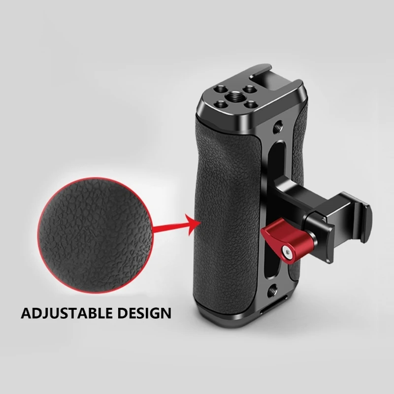 Ergonomic Camera Side Handle Aluminum Construction with Adjustable Height for Photo Enthusiasts for Accessory Expansion - Image 6