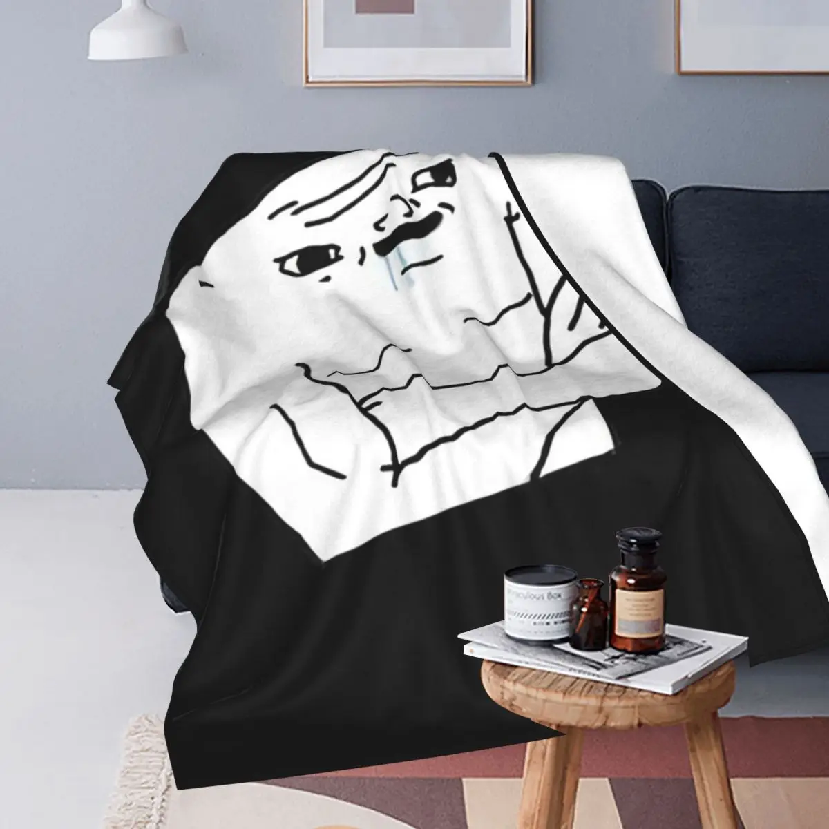 Stupid Wojak Blankets Fleece Warm Throw Blanket Sofa Throw Blanket For Couch Bedding Office Throws Bedspread Quilt