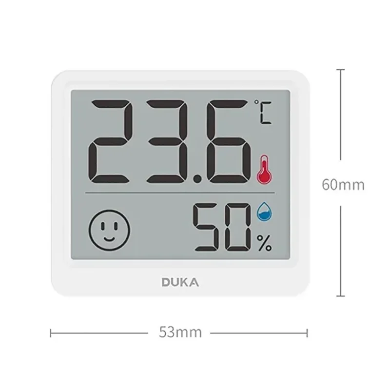 DUKA Atuman 2.5 Cal elektroniczny miernik wilgotności cyfrowy czujnik temperatury LCD termometr pokojowy higrometr stacja pogodowa