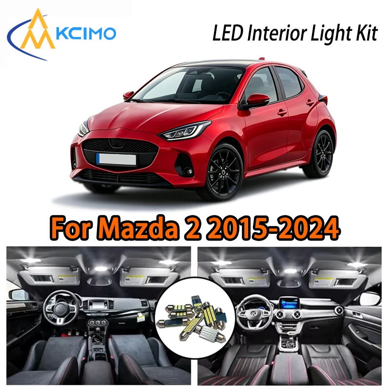

Премиальный комплект светодиодных ламп для салона Mazda 2 2015-2024, два цвета на выбор, суперяркий свет, простая установка, создание уютной атмосферы.