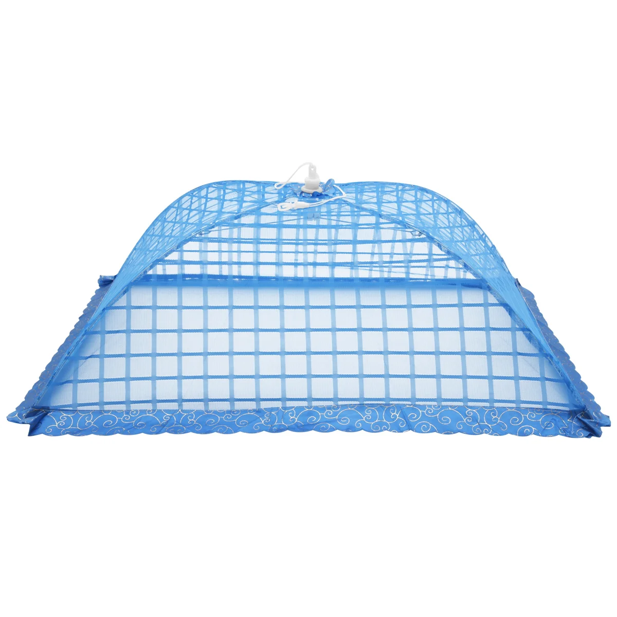 Set of 1 Square Mesh Screen Umbrella Food Cover Net Tents Reusable and Folding 72x51cm for Picnic/BBQ - Keep Out Flies, Bugs, Mo