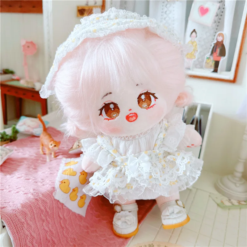 20cm Cotton Doll(skeleton)(TM)Anime Plush Star Doll Skirts Cute Stuffed Customization Figure Toys Cotton Baby Fans Collection G