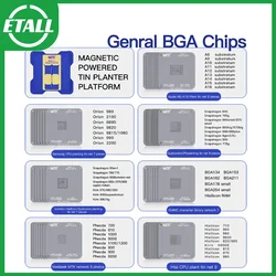 MaAnt BGA Reballing Stencil Platform For iPhone A8-A16 Motherboard MTK EMMC Qualcomm HUAWEI CPU Welding Repair Tools