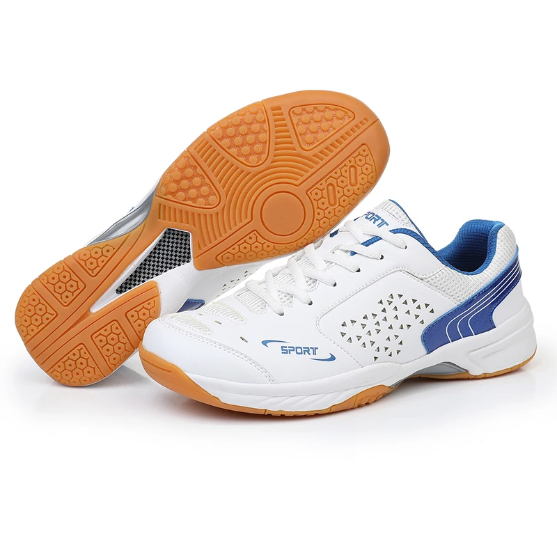 Unisex Men Women Badminton Squash Sports Shoes Ultra-light Rubber Sole Volleyball Tennis Training Sneakers Plus Size 47 48