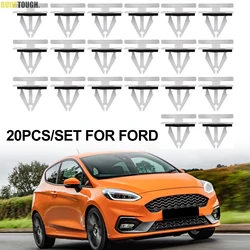 20x For Ford Fiesta Kuga S-max Escape Edge Ecosport Ranger F150 Mustang W/sealer Side Skirt Rocker Panel Molding Clips Retainer