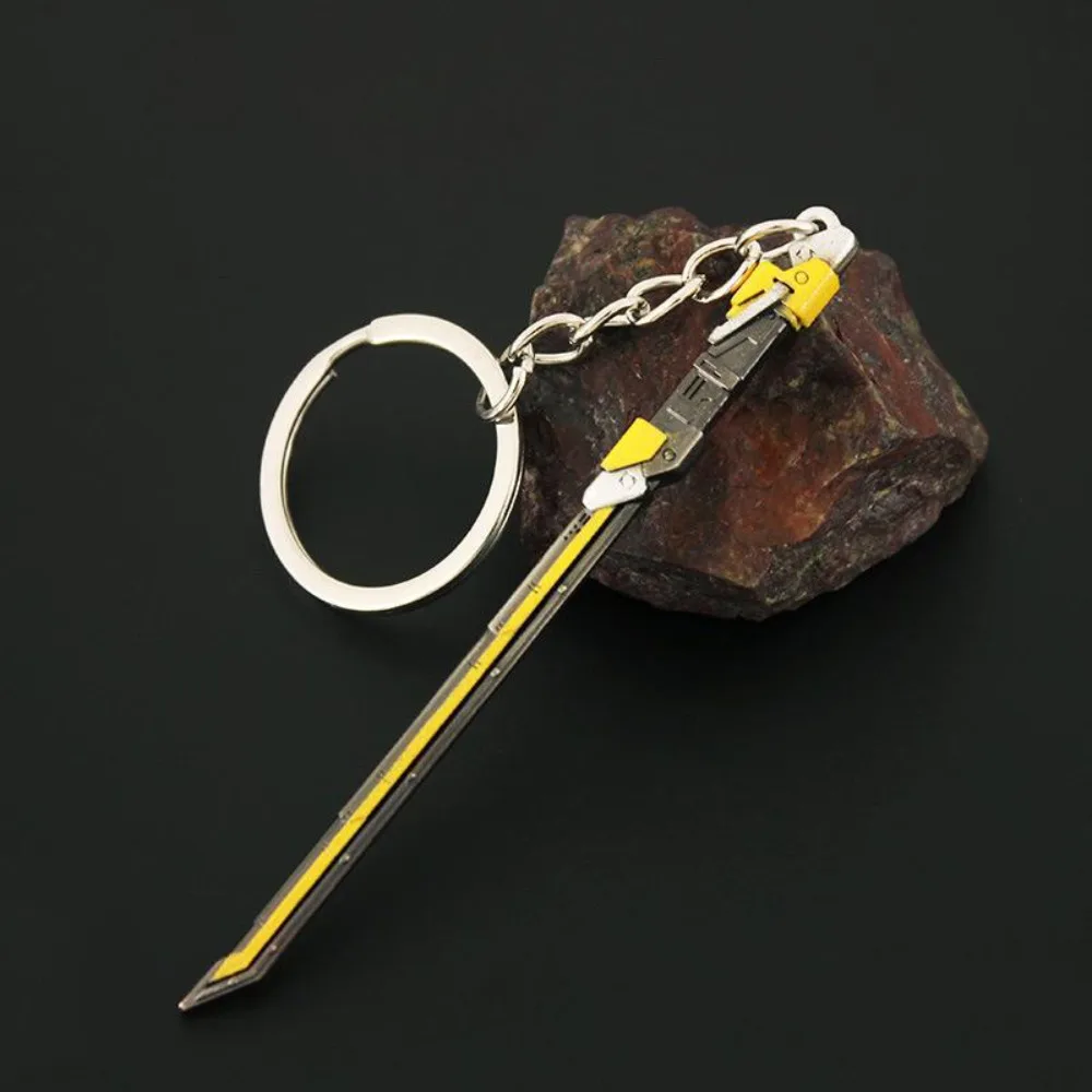 9 سنتيمتر VALORANT RGX 11Z PRO لعبة 4 ألوان الطرفية المعادن نموذج الأسلحة والدعائم قلادة الزخرفية المفاتيح هدايا عيد اللعب