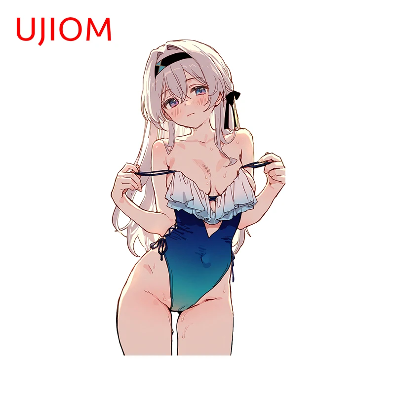 UJIOM 13cm × 7.2cm Sexy Bikini Honkai Star Rail Firefly Wall Stickers Amusing Anime Graffiti Decals Waterproof Bathroom Posters