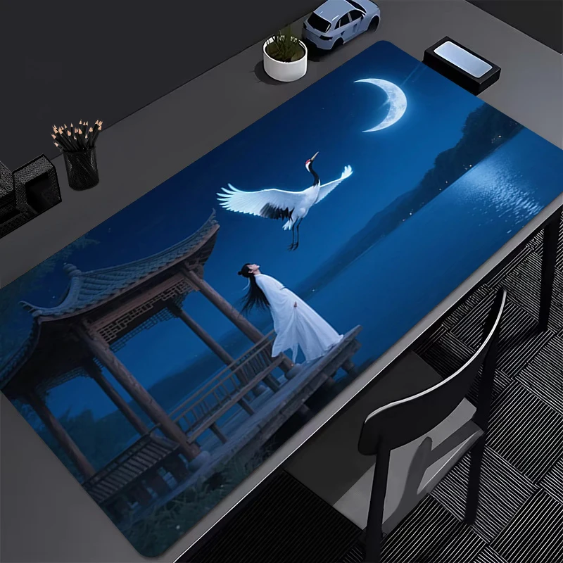 Gamer Bureaumat Oude Stijl Kaart XXL Muismatten HD Pc Muismat Bureau Pads Grote Muismat Antislip Muismatten voor Computer