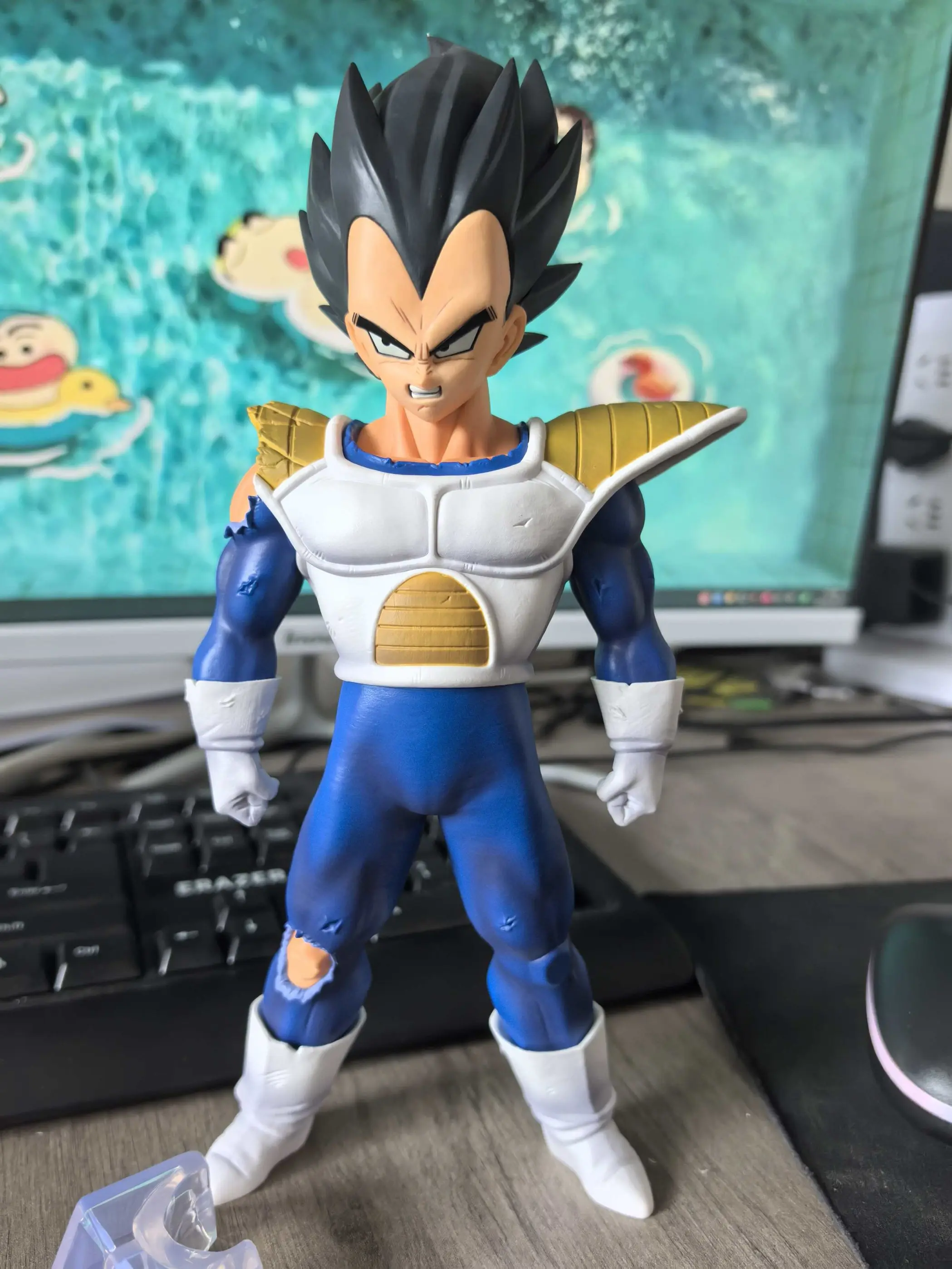 Figuras de acción de Dragon Ball Z de 23cm, figuras de acción de Vegeta bonitas, estatua de muñeca, modelo de colección, juguete personalizado para niños, cumpleaños