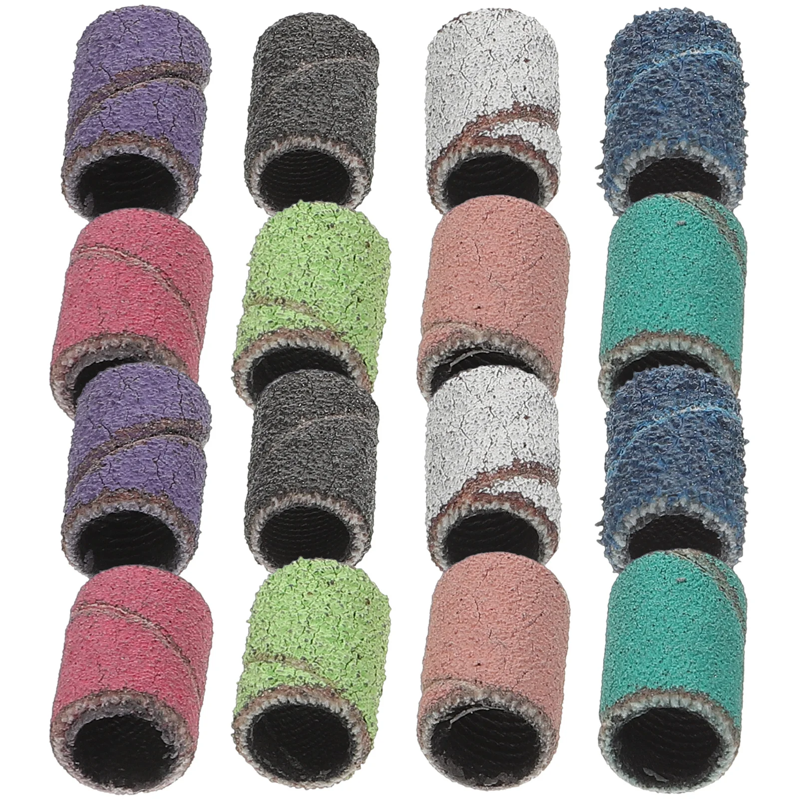 1 صندوق مسمار الحفر الرملي العصابات قسط صلابة عالية تلميع خواتم ل مانيكير التلميع تشكيل هلام مزيل طلاء الأظافر مسمار الفن #6