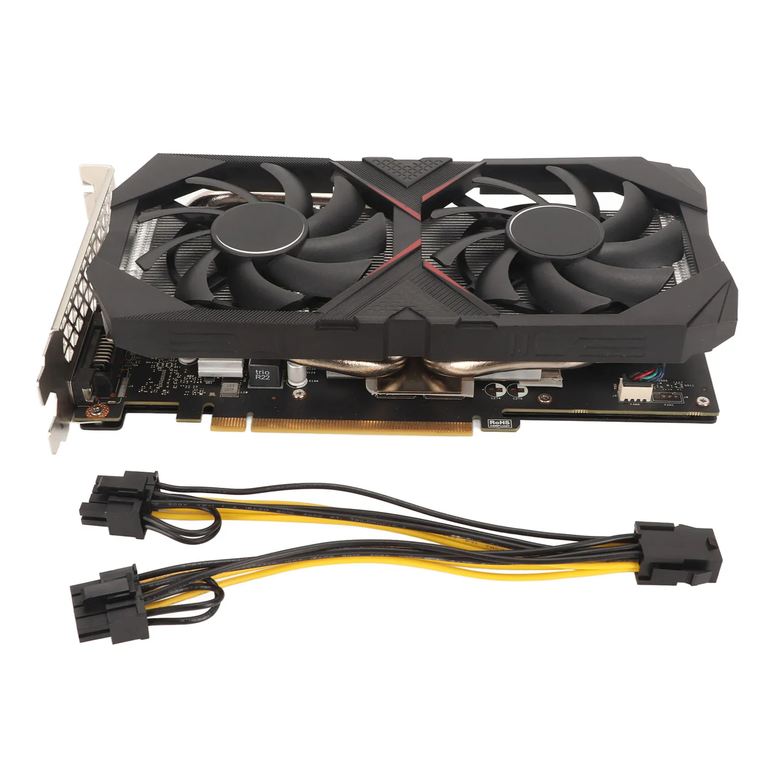 RTX 2060S 8G GDDR6 Graphics Card 256bit Support DP DVI D HD Multimedia Interface Gaming Graphics Card with 2 Cooling Fans