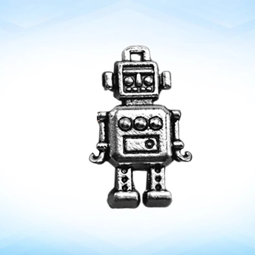 

20Pcs Robot Pendant Charms Alloy Silver DIY Jewelry Making Accessories Necklace Bracelet Keychain Alloy Pendant Charm
