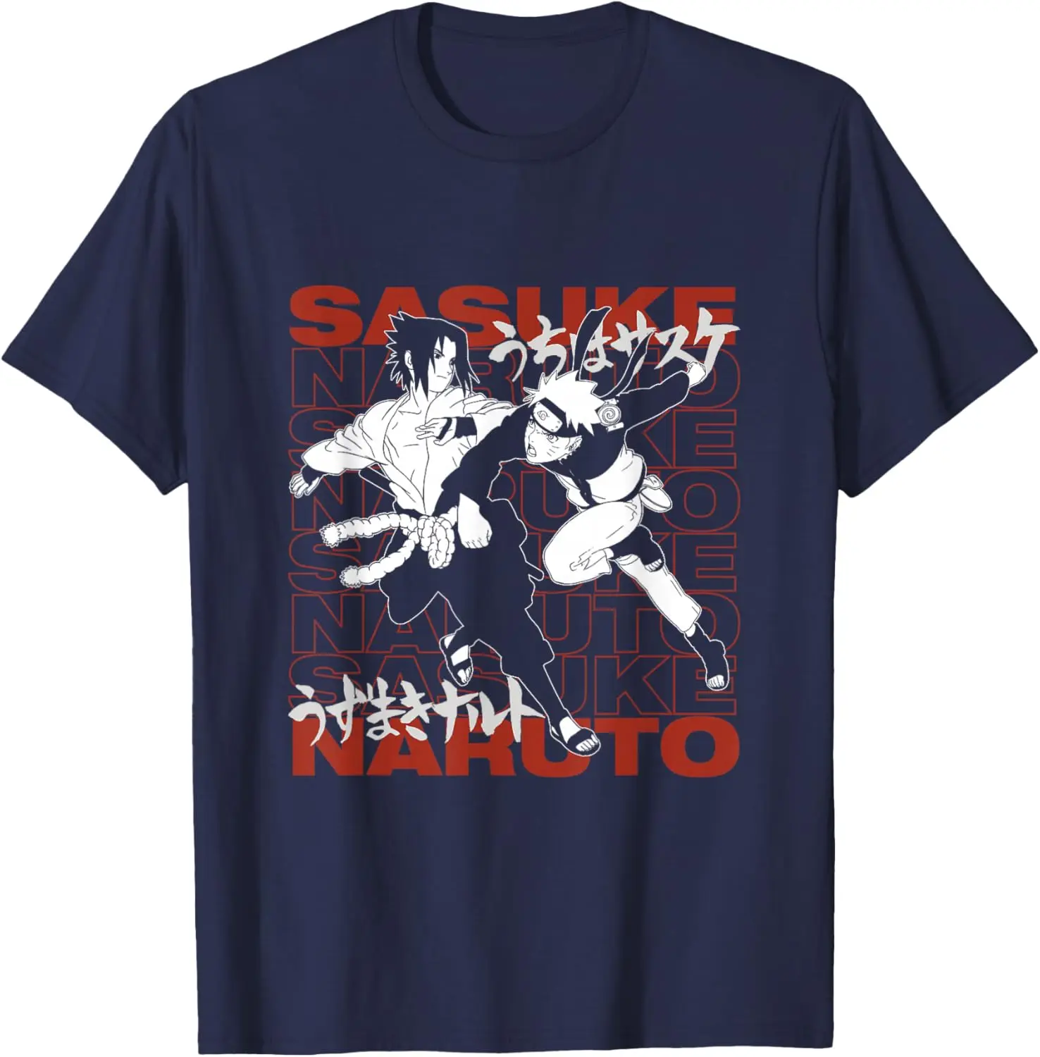 Sasuke Naruto Anime Cartoon Characters T-Shirt S-6XL