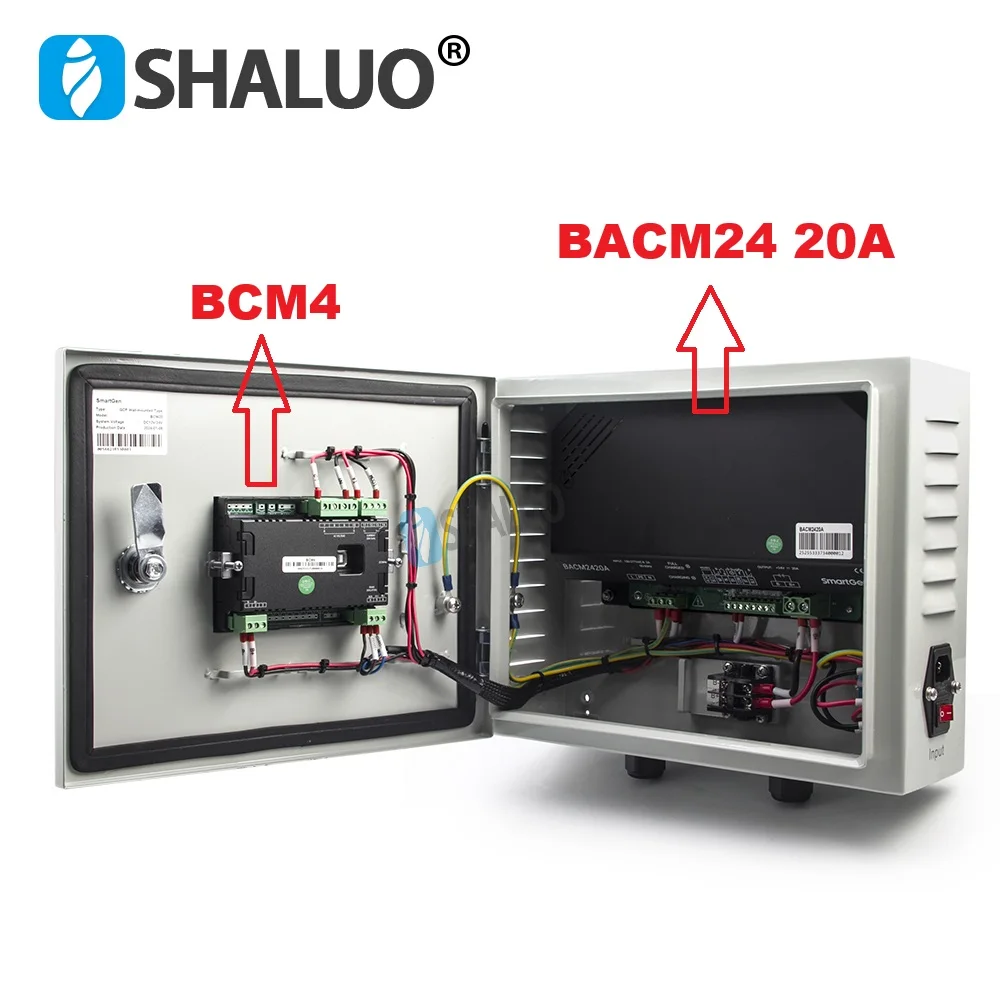 BCW20 Smartgen Generator Intelligent Battery Charger Box DC12V 24V With BCM4 Controller Control Module BACM2420A Float Charging