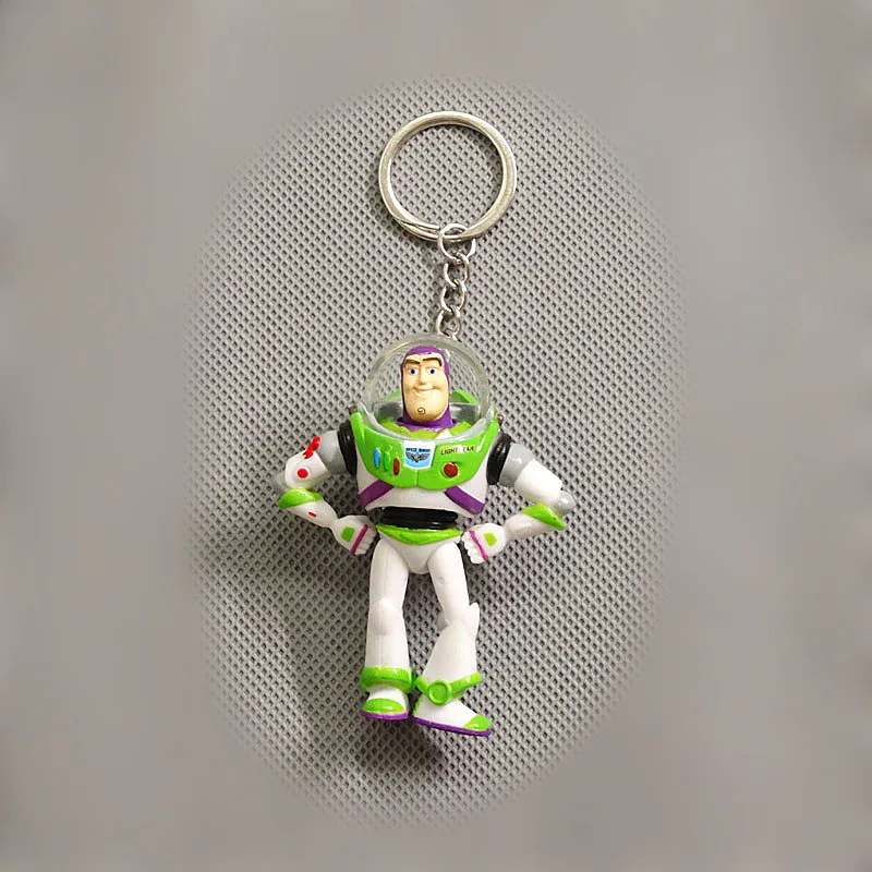 Figuras de acción de Anime de Disney Toy Story, llavero de adorno de Buzz Lightyear, accesorios de moda, decoración de mochila, regalo para niños