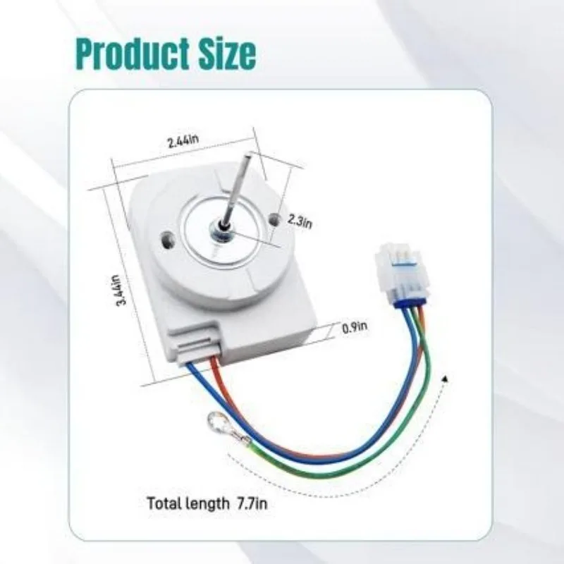 WR60X21887 Refrigerator Evaporator Fan Motor Fit For GE Refrigerator Replacement Part,115V