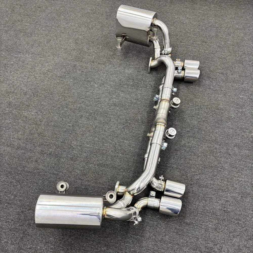 Catback-Auspuff für Porsche 911 (997.1/997.2) 3.8 Carrera 2004-2012 Hochleistungs-Auspuffrohr aus 304 Edelstahl mit Schalldämpfer – Detail 11
