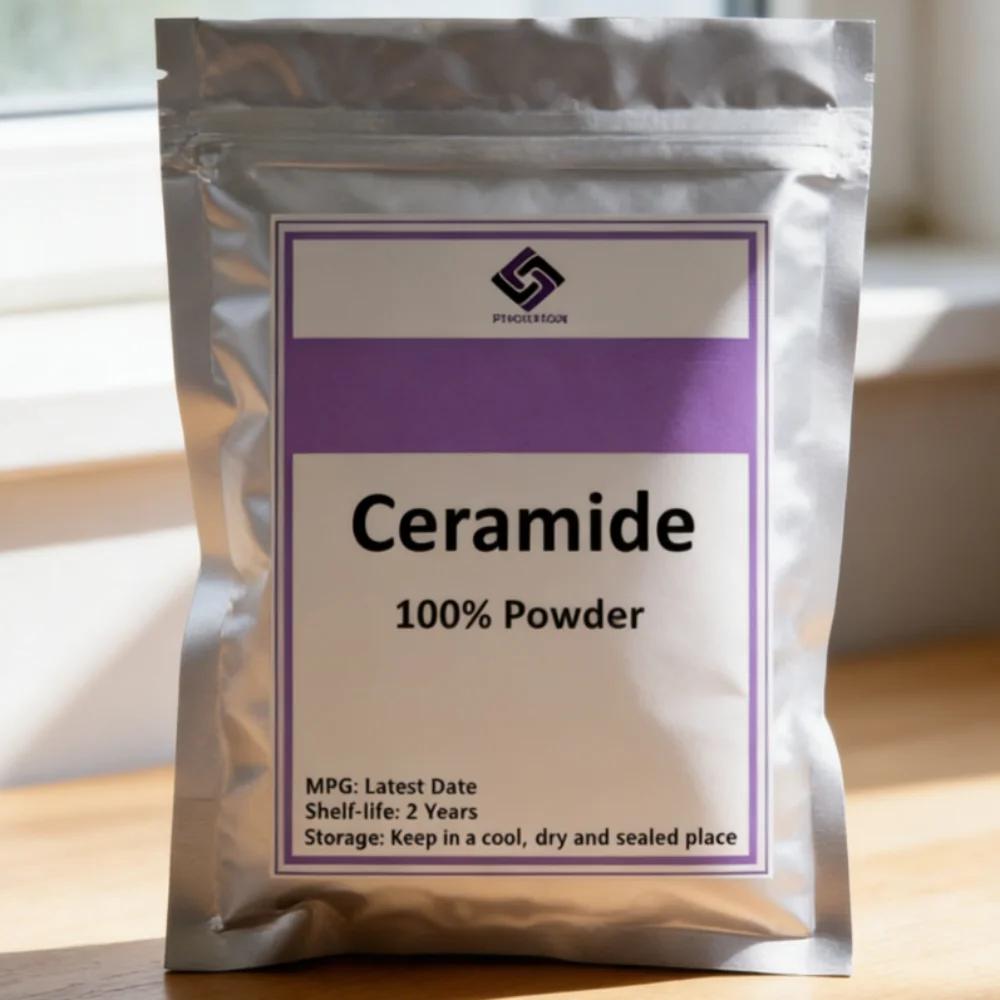 

50g-1000g 99% Ceramide Powder Skin Whitening Ceramide Powder,cers,maintain Skin Barrier,moisturize,anti-aging,wrinkle Removing