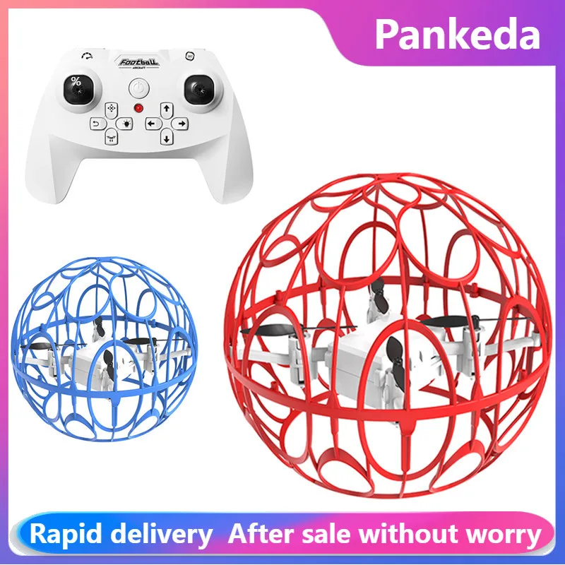 CZ37 RC Airplane Football Aircraft Full-coverage Protective Net Impact-resistant 2.4G Play Game with Kids Shock-resistant Toys