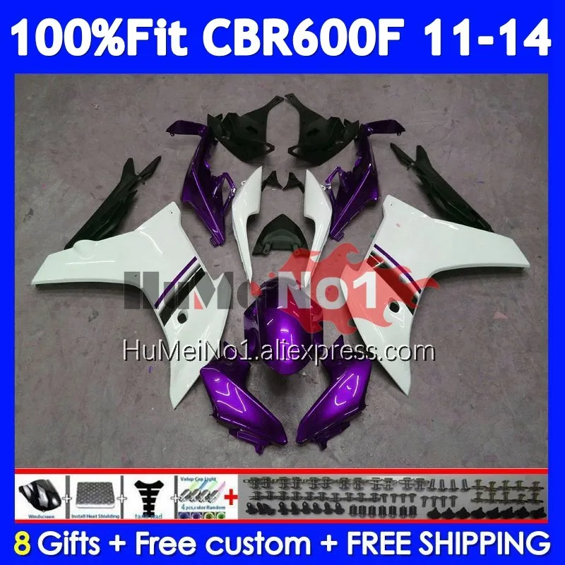 Injection For HONDA CBR600F4i CBR600F 11 Purple white 12 13 14 36No.40 CBR 600 F 600F CBR600 F4i CC 2011 2012 2013 2014 Fairing