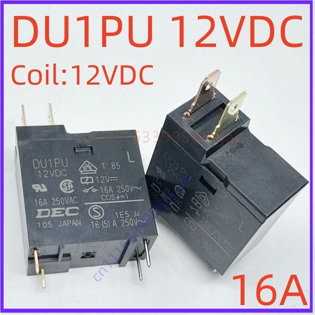 10PCS Reliable for 4Pin Two Tab 16A DEC Relay DU1PU 12VDC
