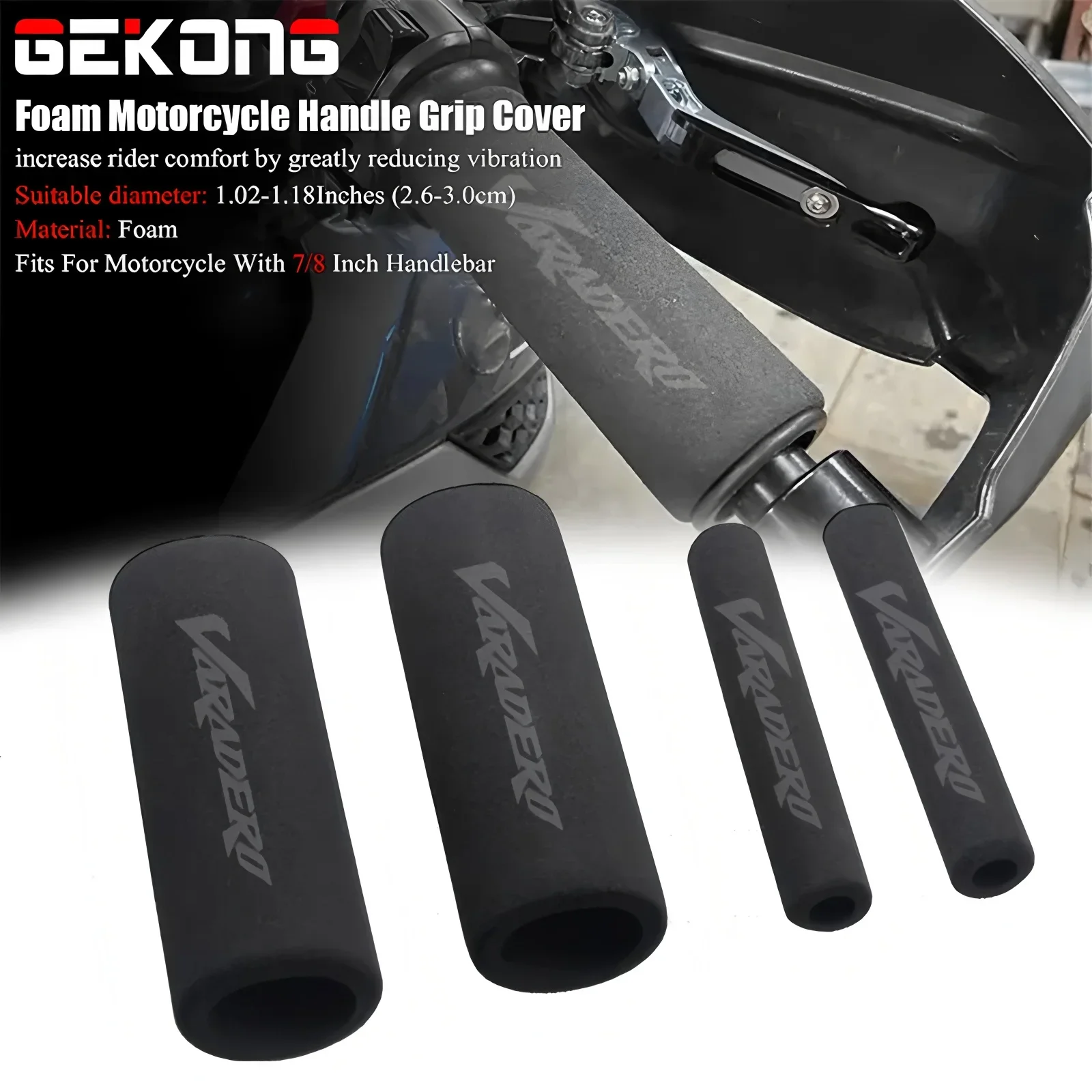 For varadero XL1000 XL 1000 varadero 1000 125 Motorcycle Grip Cover Shockproof Sponge Grip Non-slip Handlebar