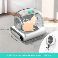 Smart Cat Litter Box 65L Automatic Self Cleaning APP Control Fully Enclosed Cat Litter Box Pet Toilet Litter Tray Cat Bedpans