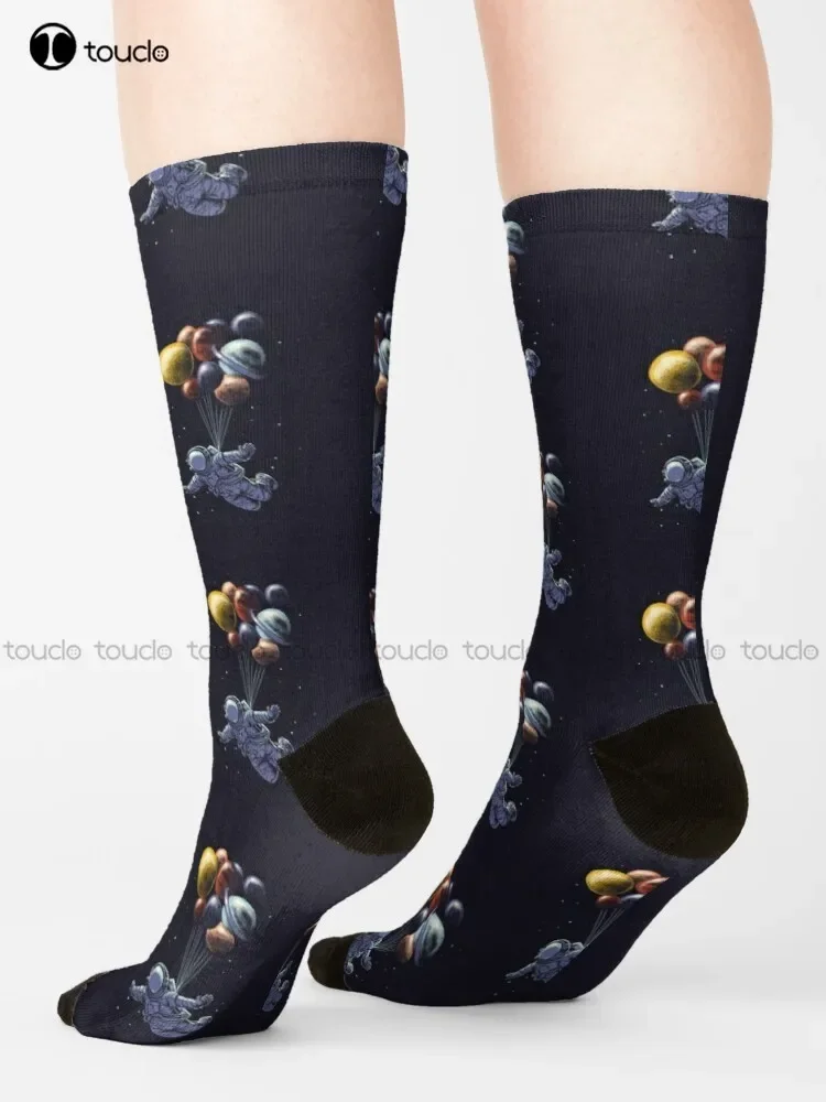 New Space Travel Astronomy, Outer Space Socks Workout  Men Personalized Custom Unisex Adult Socks Teen Socks