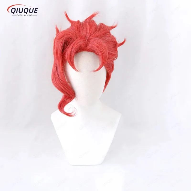 

AAA 2025 аниме «Невероятные приключения Джоджо» Kakyo, парик для косплея, оранжевый, красный, короткие термостойкие синтетические волосы, парики для Хэллоуина +