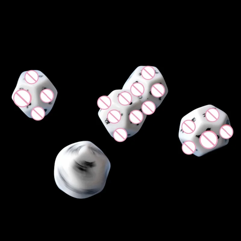 SM الجنس تشكل النرد الاكريليك اللؤلؤ النرد جمع زوجين الجنس ليلة ضوء النرد حديثا غرفة نوم ألعاب شقي الجنس لعب