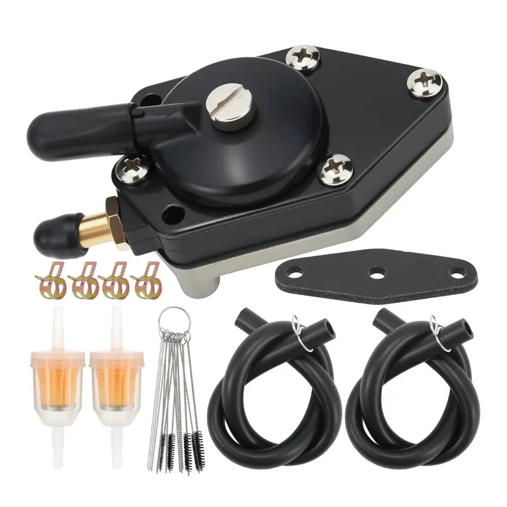 438556 Fuel Pump with Carburetor Repair Kit Fits for Evinrude Johnson OMC 35 To 75 HP Outboard Engines 433387 396701 392061