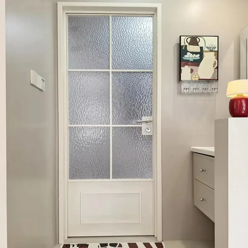 Custom High Quality Aluminum Frame Tempered Glass Shower Door Waterproof French Bathroom Door