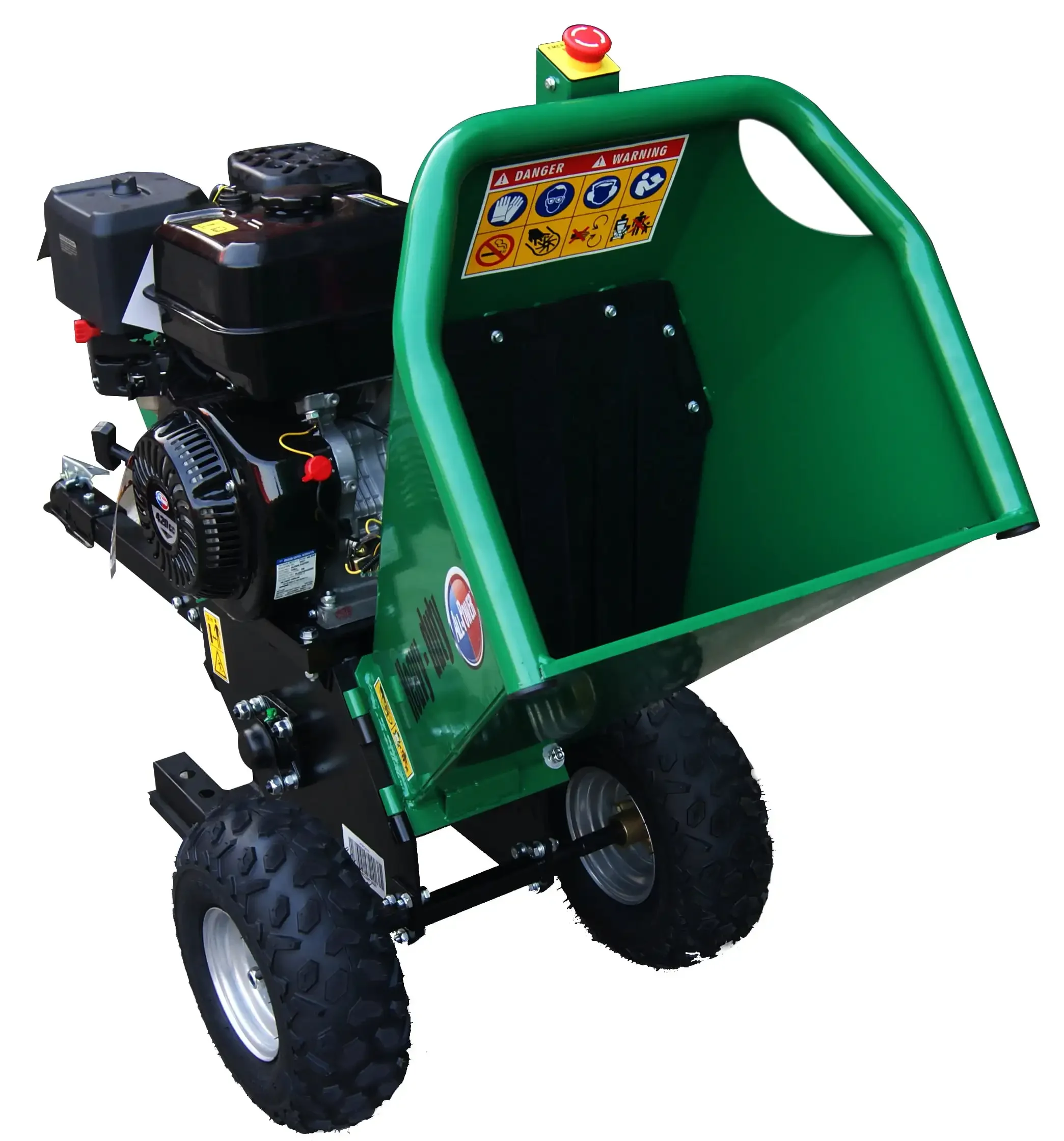 Heavy Duty Durable Wood Chipper Shredder Mulcher-Max 5" Inch Cutting Diameter Capacity Gas Powered 15HP 420cc 5 inch APWC9310 image 6