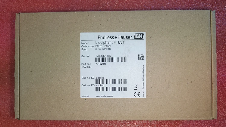 E+H FTL31-1395/0, FTL31-AA4M3AAWBJ Brand-new Genuine, In Stock, Made In Germany.