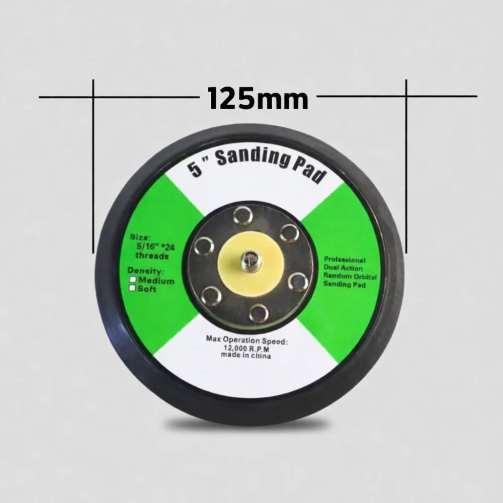 5 Inch Polishing Disc Backing Plate For Qlima Sander Accessory Flocked Hook And Loop Sanding Tool Replacement Self Adhesive Base
