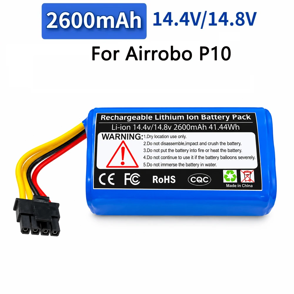 Akumulator litowy 14,4V/14,8V 2600mAh kompatybilny z robotami odkurzającymi, robotami sprzątającymi, 100% wysoka jakość, rzeczywista pojemność. — zdjęcie produktu 3