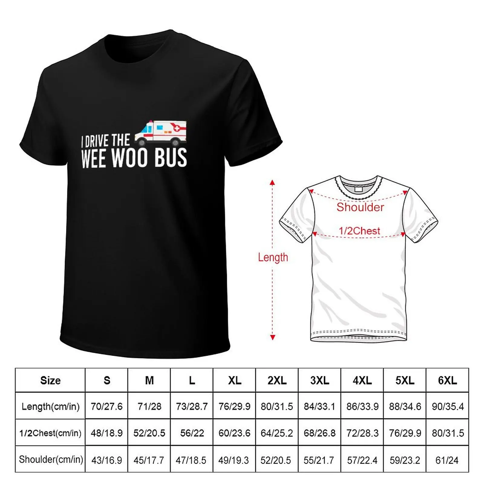 I Drive The Wee Woo Bus T-Shirt Cool Dry Performance T-Shirt