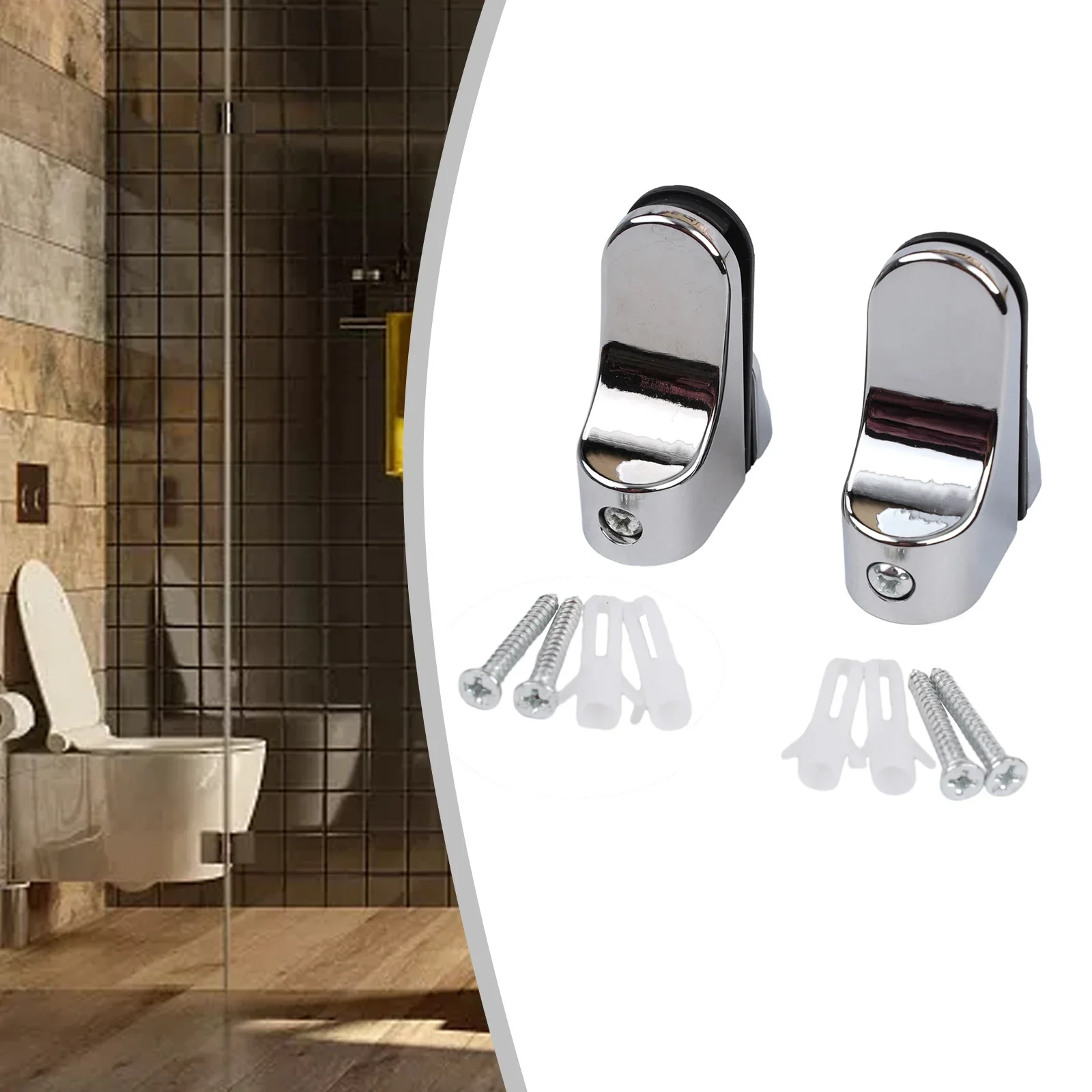 مشبك الفم مشبك زجاجي 55 × 24 مم قابل للتمديد العملي سبائك الزنك رفوف الحمام مكبرات الصوت المقتنيات الأثاث 1 قطعة