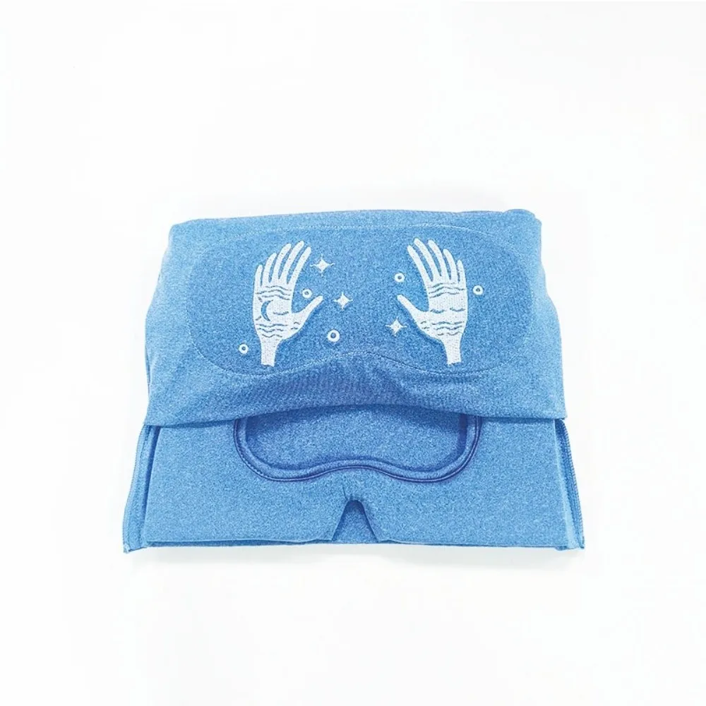 Embroidered Ice Pack Head Wrap Reusable High-Elasticity Adjustable Gel Headband Soft 2 in 1 Cold Compression Head Cover