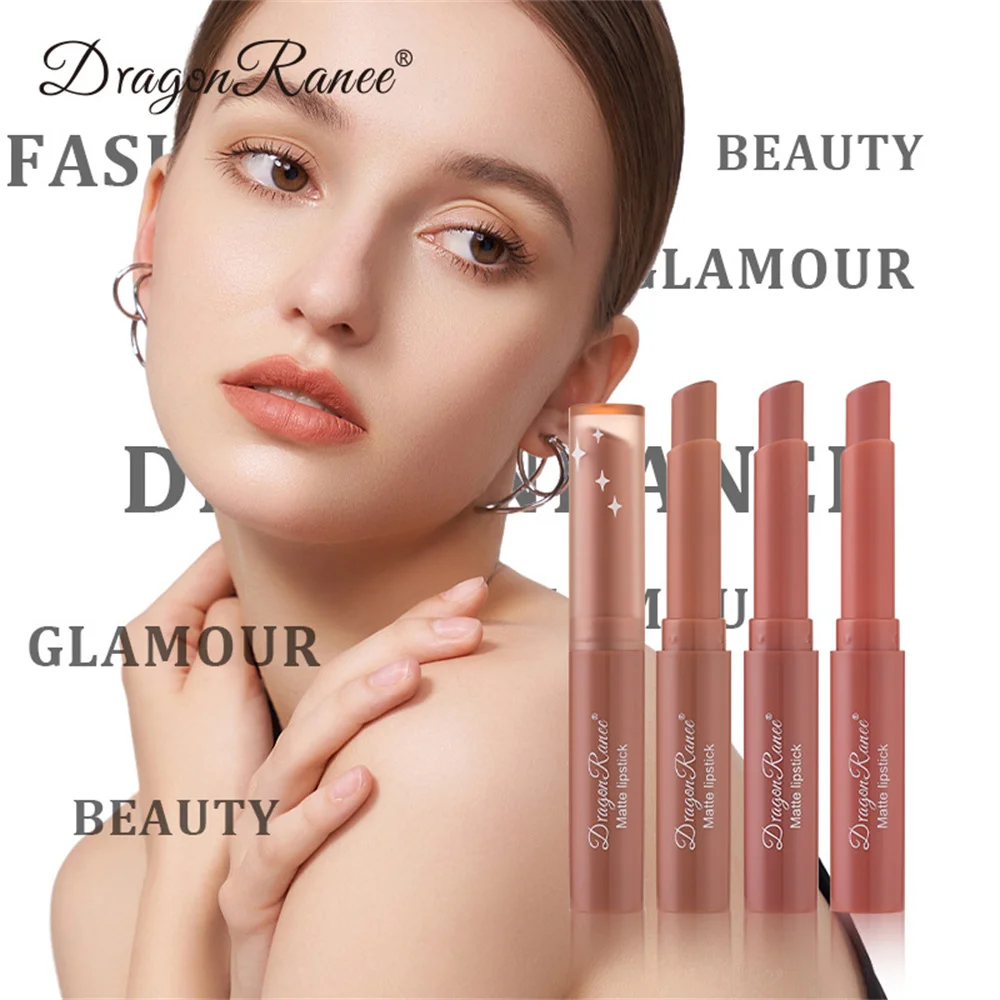 12 สี Matte ลิปสติก Nude Pink Matte Solid Lip GLOSS ยาวนาน Velve สีแดง Tinted Balm 24 ชั่วโมงกันน้ําแต่งหน้าลิปสติก