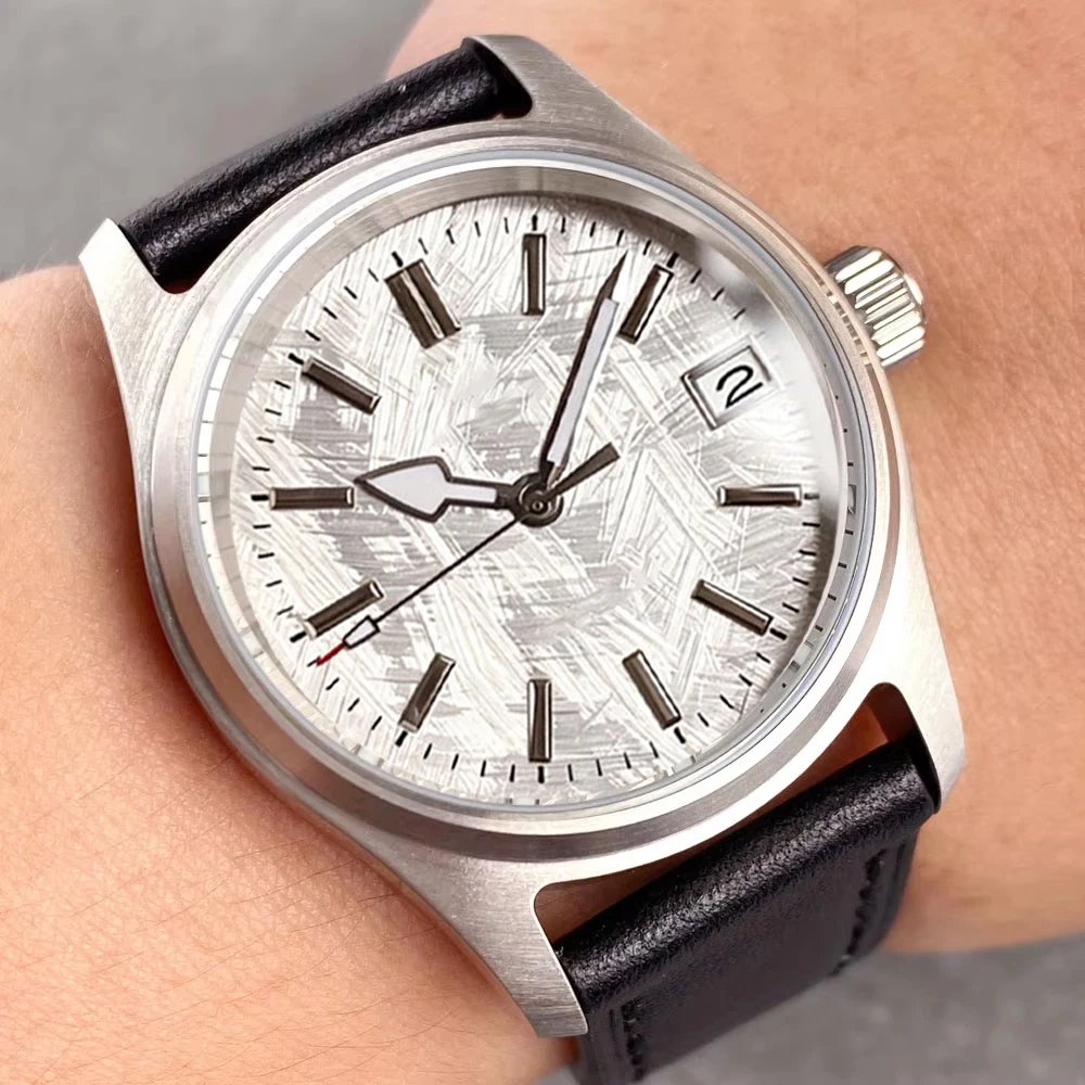TANDORIO 36mm Meteorite‑Pattern Dial Watch Men Japan NH35A Miyota 8215 Automatic Movement Sapphire 200M Waterproof Pilot Watches