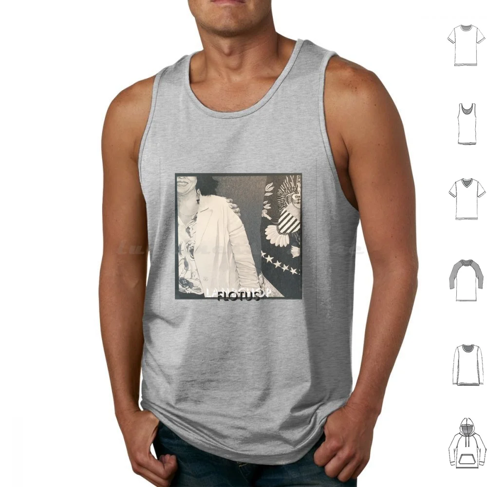 Flotus Tank Tops Print Cotton Lambchop Flotus Music Album Record Vinyl Band Country