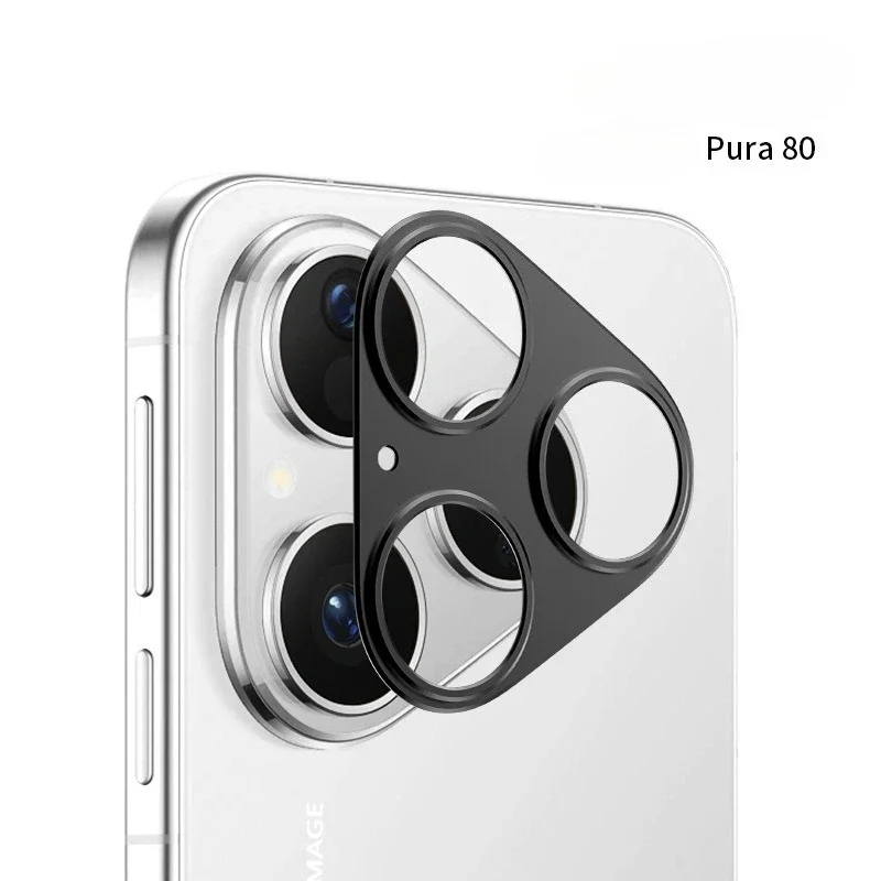 For Huawei Pura 80 Pro Ultra Aluminium Alloy Camera Lens Hollow Bezel Protectors Metal Sticker Ring for Pura80 Plus Film Cover - Image 2
