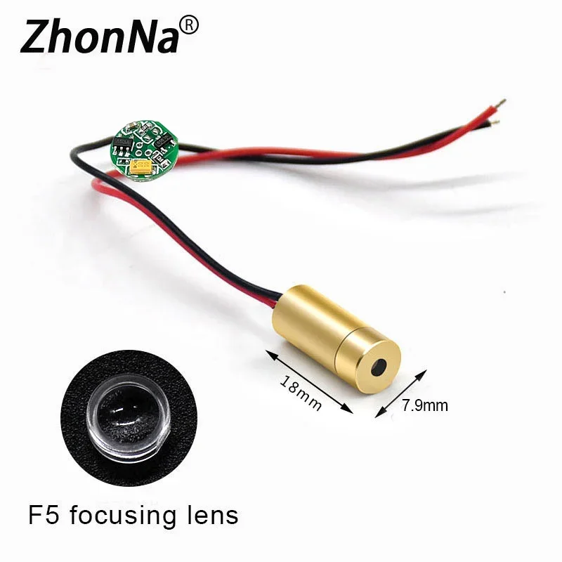 Module Laser à lumière verte 520nm, points graphiques, Module Laser professionnel, accessoires de vue de positionnement, tête en cuivre 2.3-5V